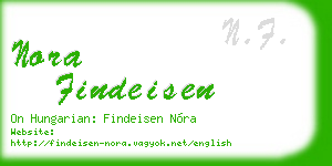 nora findeisen business card